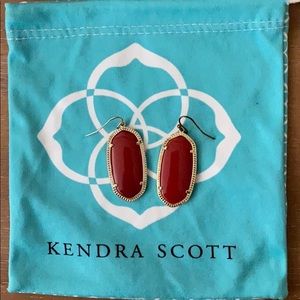 Kendra Scott Earrings Discontinued Red Stone